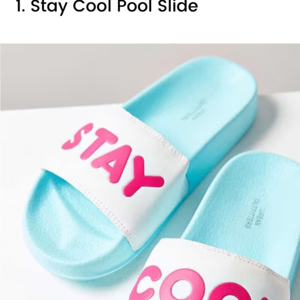 Blue and Pink Pool Slides